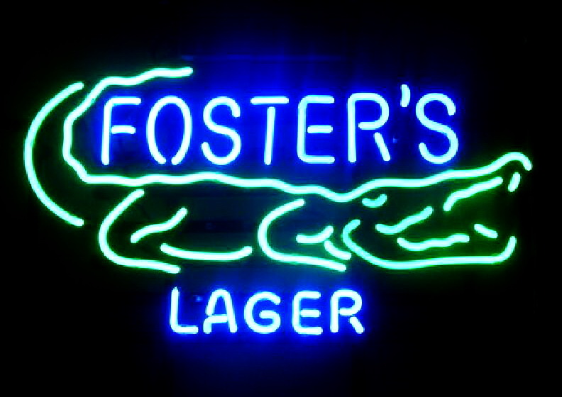 Fosters Australian Lager Beer Neon Sign
